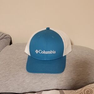 Columbia Teal and White Mesh Cap